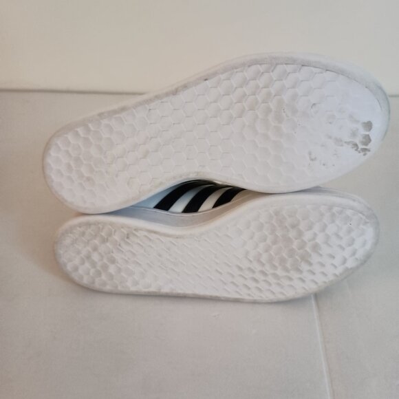 Adidas Grand Court White Sneakers w/ Black Stripes Women’s Size 8 - Picture 12 of 15